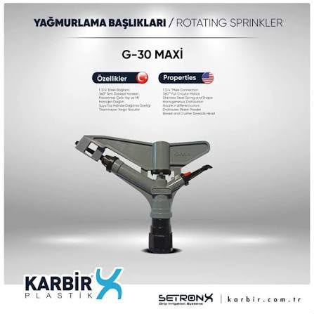 Karbir G-30 Maxi · Rotating sprinkler