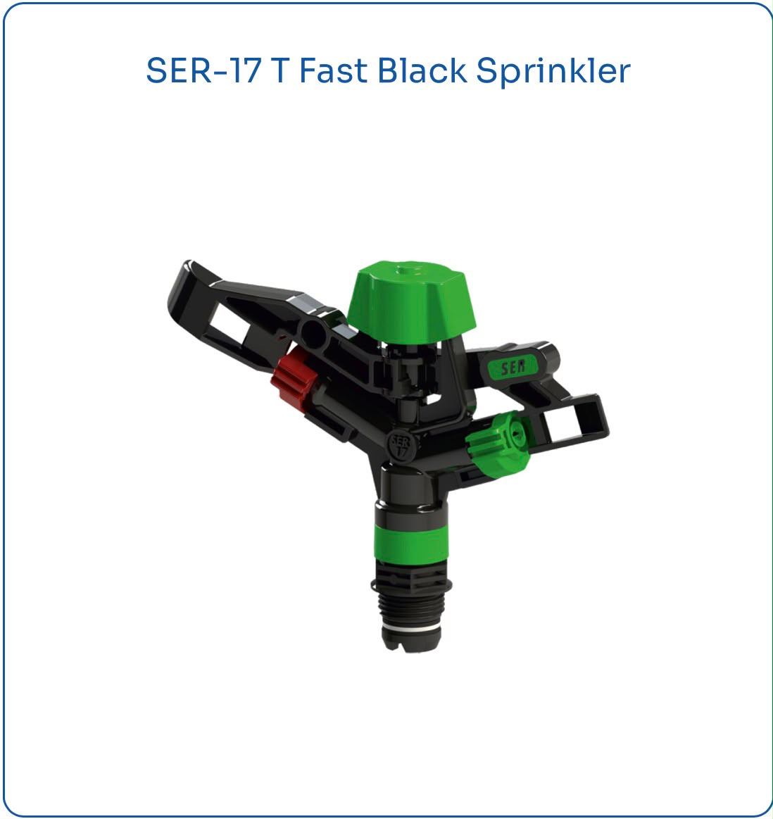 SER-17 T Fast Black · Rotating sprinkler